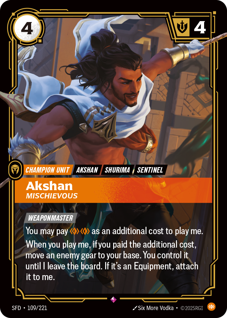 Akshan, Mischievous · SFD 109
