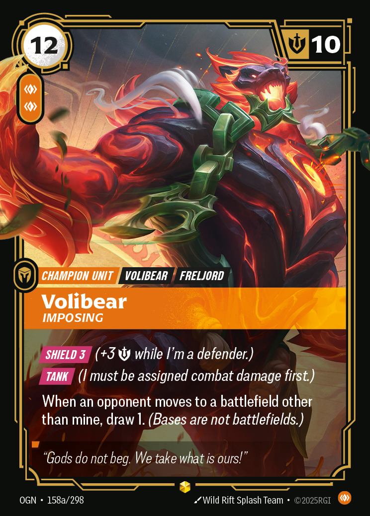 Volibear, Imposing (Alternate Art) · OGN 158a