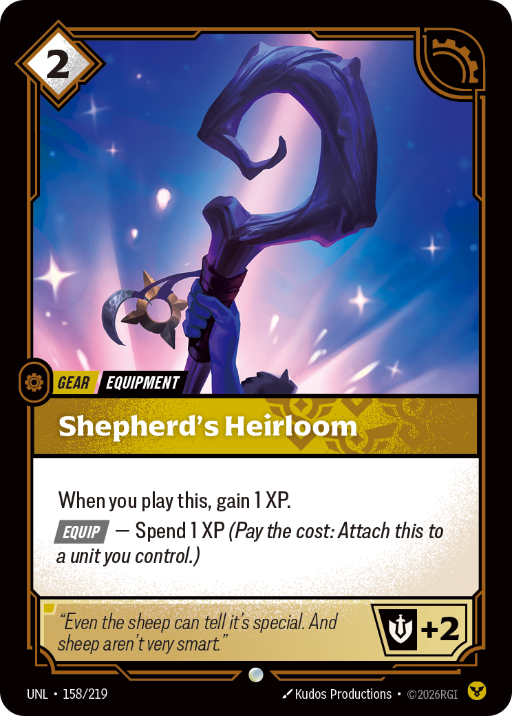 Shepherd's Heirloom · UNL 158
